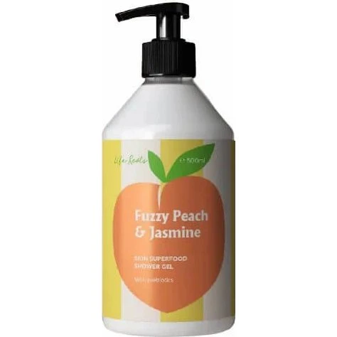 Life Roots Fuzzy Peach & Jasmine Skin Superfood Duschgel, 500ml