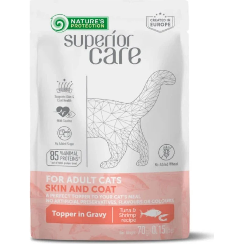 Natures Protection Superior Care Haut & Fell Thunfisch & Shrimps 70g