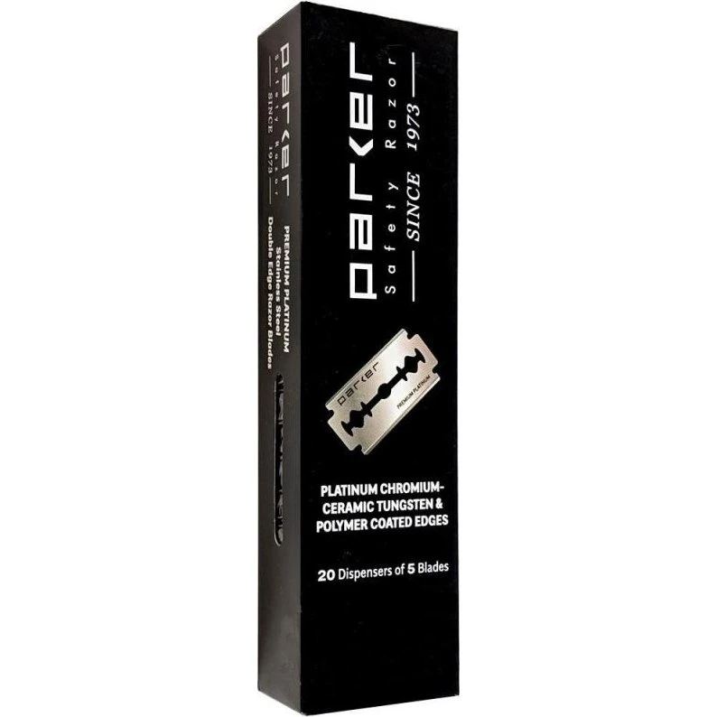 Parker Premium Platinum Doppelkantenrasierklinge 100 Stück