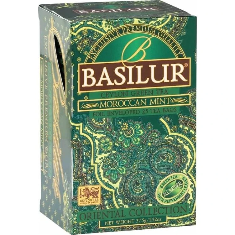 Basilur Marokkanischer Minztee, 25 Portionsbeutel