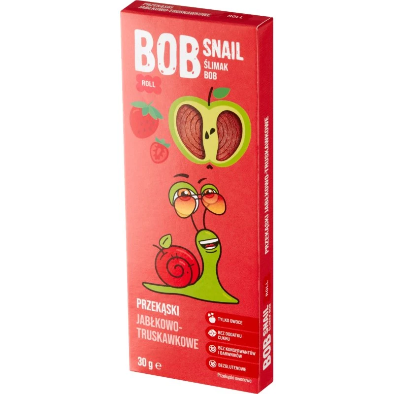 Bob Snail Fruchtsnack Apfel-Erdbeere, 30g