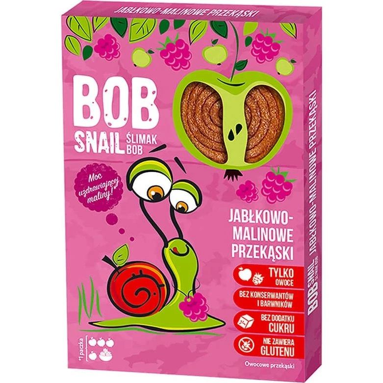 Bob Snail Roll Fruchtsnack Apfel-Himbeere 60g