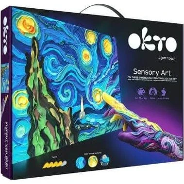 Sensory Art Starry Night Kreativset, 30 x 40 cm, Okto