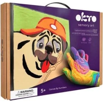OktoClay Mops Malset, 29 x 29 cm, Knetset für Kinder ab 5 Jahren