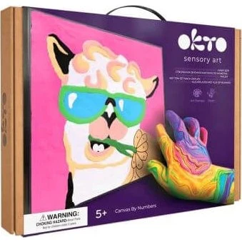OktoClay Lama Leichtknete-Malset, 29 x 29 cm, ab 5 Jahren