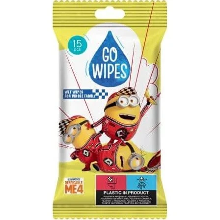 Go Wipes Minions Baby-Feuchttücher, 15 Stück