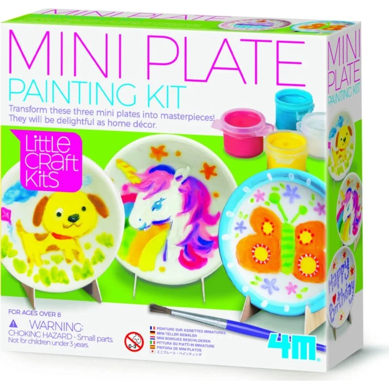 LittleCraft Mini-Kreativ-Set mit 3 Porzellantellern