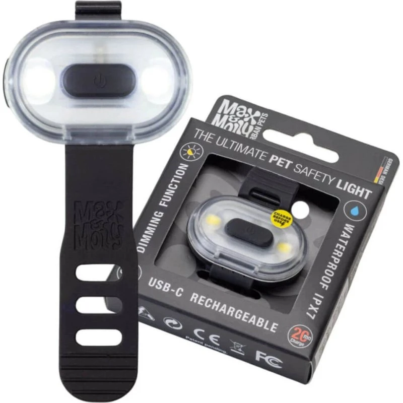 MAX & MOLLY Matrix Ultra LED Hundebeleuchtung, Schwarz