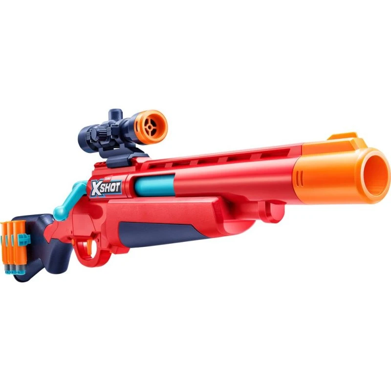 ZURU XSHOT Bolt Action Blaster mit Zielfernrohr und Patronenhülsen