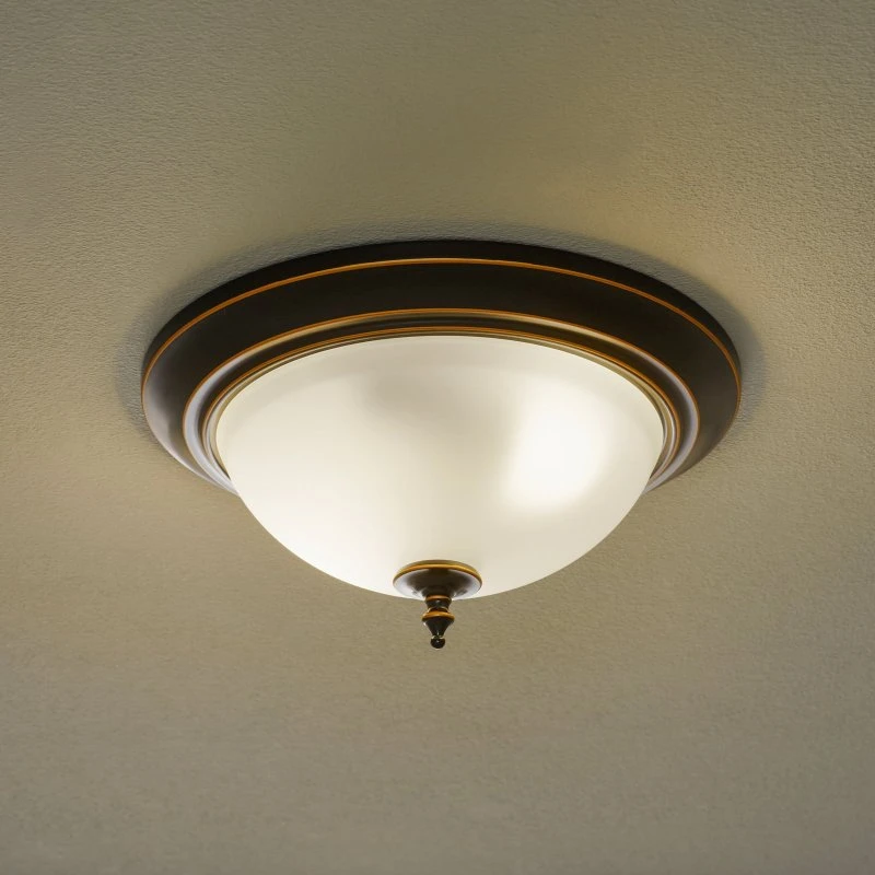 Westinghouse Harwell Deckenleuchte, Bronze, Rund