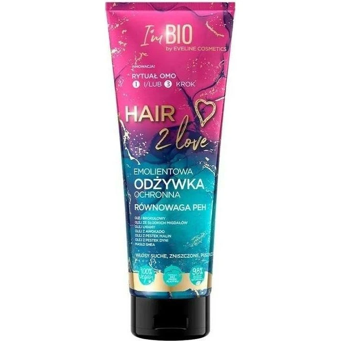 Eveline Hair 2 Love Emollient Schutzspülung 250 ml
