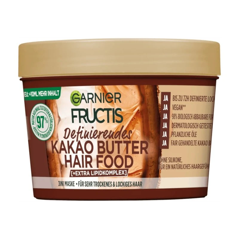 Garnier Fructis Kakao Butter Hair Food 3in1 Maske 400 ml