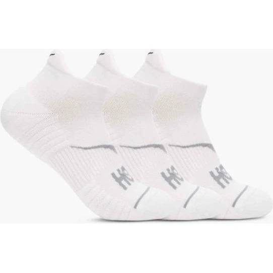 HOKA No-Show Run Socks 3-Pack XL Weiß