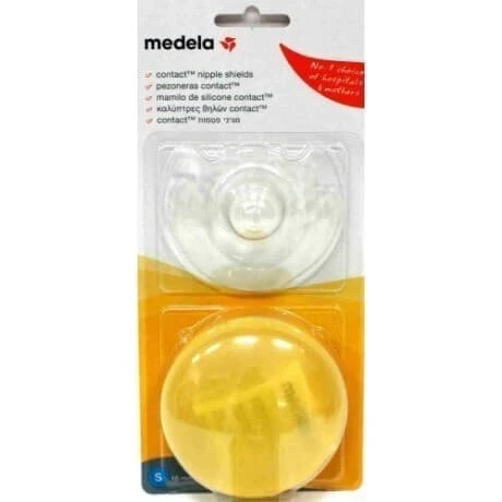 Medela Contact Brustwarzenhütchen aus Silikon mit Etui