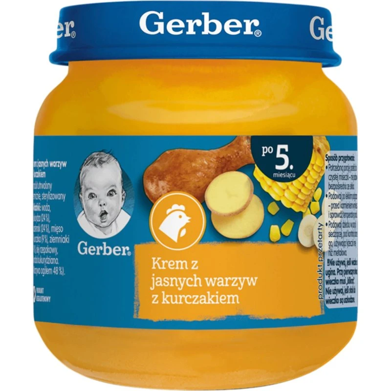 Gerber Dinner Gemüsecreme mit Huhn, ab 5 Monaten, 125g