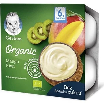 Gerber Bio-Dessert Mango Kiwi Kokosnuss 4x90g