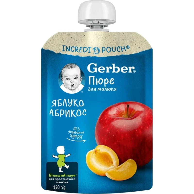 Gerber Baby Apfel- und Aprikosenpüree, 150 g, ab 6 Monaten
