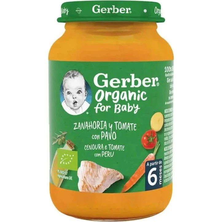Gerber Bio Karotten-Tomaten-Pute Babypüree, 190g