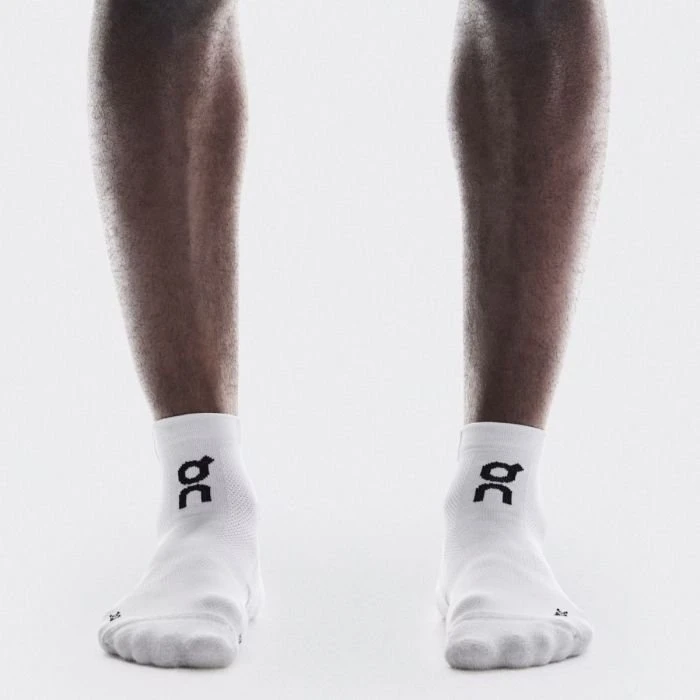 On Core Run Socks Mid 2-Pack Grau Unisex Gr. L